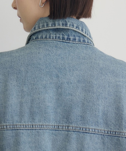 Paradise Picnic（パラダイスピクニック）の「オーバーサイズGジャン（デニムジャケット・レディース・ブルー・FREE）」の13枚目の写真