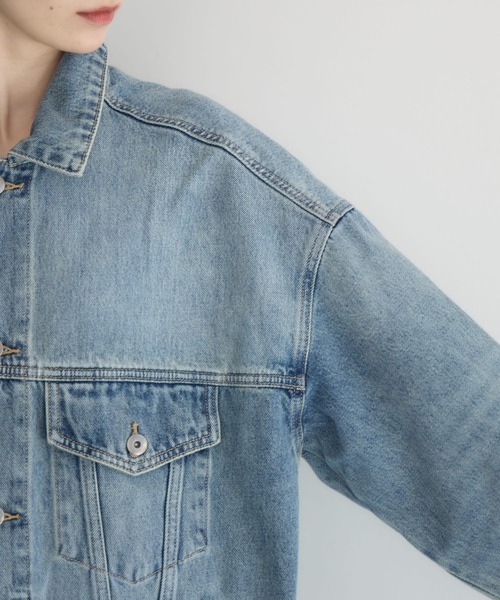 Paradise Picnic（パラダイスピクニック）の「オーバーサイズGジャン（デニムジャケット・レディース・ブルー・FREE）」の16枚目の写真