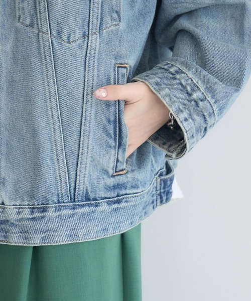 Paradise Picnic（パラダイスピクニック）の「オーバーサイズGジャン（デニムジャケット・レディース・ブルー・FREE）」の18枚目の写真
