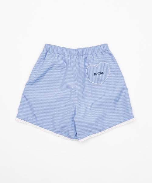 Poika(ポイカ)の「ストライプレース刺繍ショートパンツ(その他パンツ・レディース・ブルー/サックスブルー・SMALL/MEDIUM)」の18枚目の写真