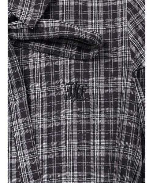 jouetie（ジュエティ）の「ヘムフリルチェックロングシャツワンピース（ワンピース・レディース・レッド/グレー/ブラック・MEDIUM）」の7枚目の写真