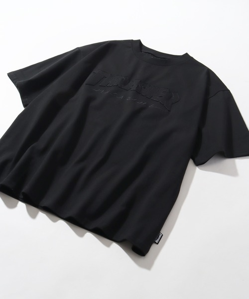 THRASHER(スラッシャー)の「【THRASHER/スラッシャー】オーバーサイズ ロゴアップリケ 半袖Tシャツ(Tシャツ/カットソー・メンズ・ベージュ/グリーン/ブラック/ホワイト/アッシュグレー・L/M/XL)」の7枚目の写真