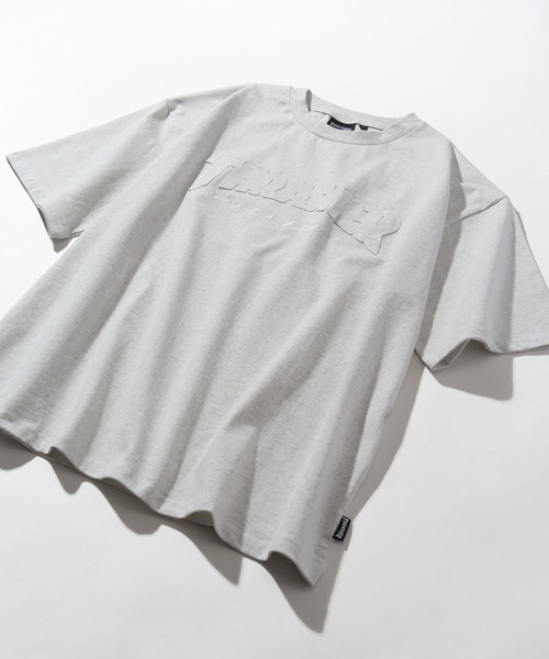 THRASHER(スラッシャー)の「【THRASHER/スラッシャー】オーバーサイズ ロゴアップリケ 半袖Tシャツ(Tシャツ/カットソー・メンズ・ベージュ/グリーン/ブラック/ホワイト/アッシュグレー・L/M/XL)」の8枚目の写真