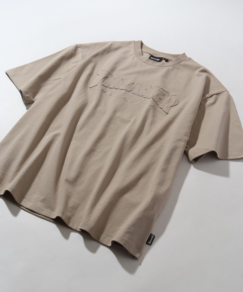 THRASHER(スラッシャー)の「【THRASHER/スラッシャー】オーバーサイズ ロゴアップリケ 半袖Tシャツ(Tシャツ/カットソー・メンズ・ベージュ/グリーン/ブラック/ホワイト/アッシュグレー・L/M/XL)」の9枚目の写真