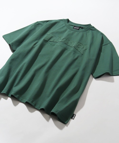 THRASHER(スラッシャー)の「【THRASHER/スラッシャー】オーバーサイズ ロゴアップリケ 半袖Tシャツ(Tシャツ/カットソー・メンズ・ベージュ/グリーン/ブラック/ホワイト/アッシュグレー・L/M/XL)」の10枚目の写真
