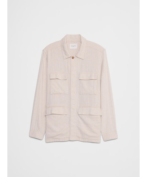 バナナリパブリック リネンジャケット サファリジャケット フィールドジャケット セール】BANANA REPUBLIC FACTORY STORE リネンブレンド