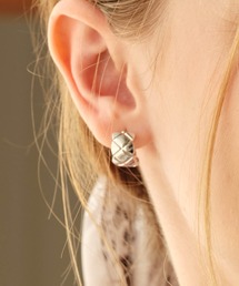 ANOH | キルティングフープピアス(ピアス（両耳用）)