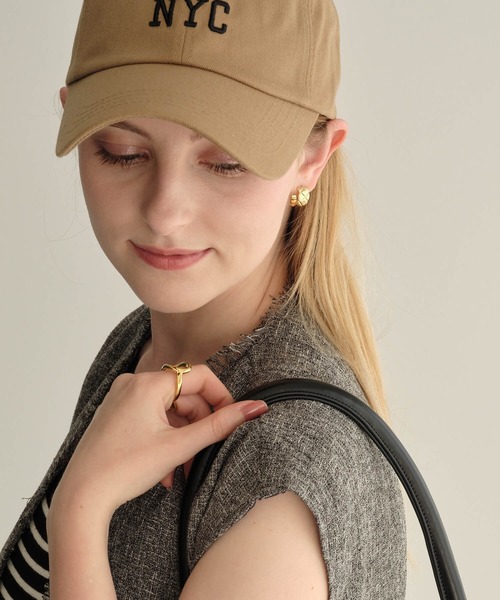 ANOH（アノー）の「キルティングフープピアス（ピアス（両耳用）・レディース・シルバー/ゴールド・FREE）」の22枚目の写真