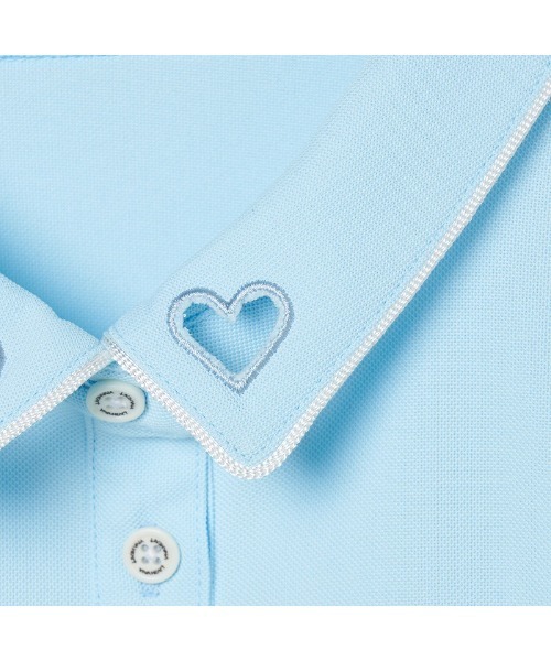 VIVA HEART(ビバハート)の「【VIVA HEART/GOLF】アイスタッチカノコハートカラー半袖シャツ(シャツ/ブラウス・レディース・ネイビー/ピンク/サックスブルー・40)」の16枚目の写真