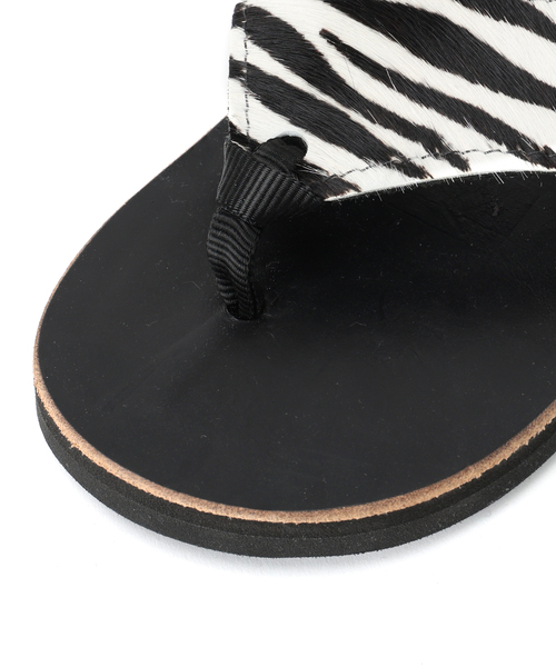 THE SANDALMAN(サンダルマン)の「THE SANDALMAN / サンダルマン 別注 クロムエクセルレザー × カーフヘアー(サンダル・メンズ・ブラック・80/90/70)」の9枚目の写真