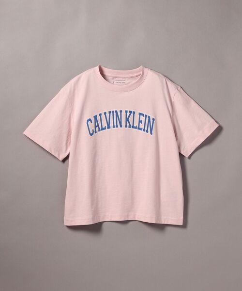 Calvin Klein(カルバン・クライン)の「ロゴプリント クルーネックTシャツ(Tシャツ/カットソー・レディース・ライトピンク/オフホワイト・S/XS/XXS)」の20枚目の写真