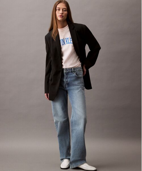 Calvin Klein(カルバン・クライン)の「ロゴプリント クルーネックTシャツ(Tシャツ/カットソー・レディース・ライトピンク/オフホワイト・S/XS/XXS)」の8枚目の写真