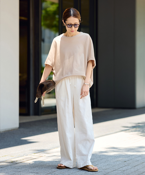 FRAMeWORK（フレームワーク）の「≪追加≫スムースコクーンプルオーバー 2（Tシャツ/カットソー・レディース・ブラック/ベージュ/ホワイト・FREE）」の10枚目の写真