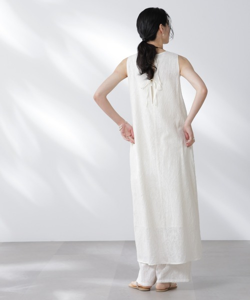 セール】made in india カットワークジャカードワンピース