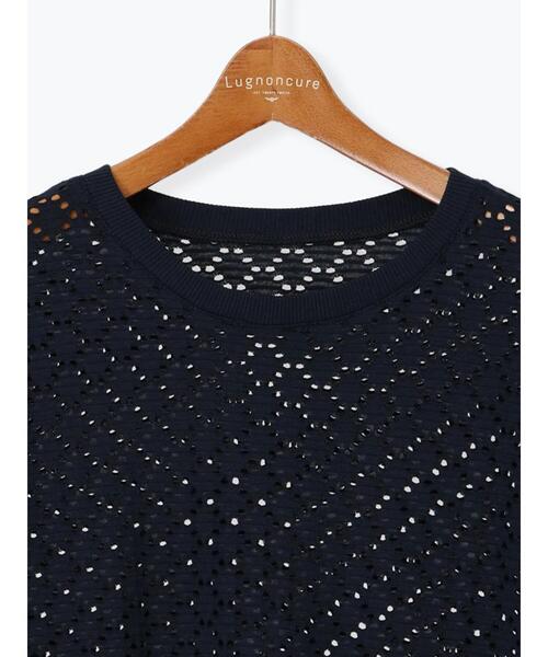 Lugnoncure（ルノンキュール）の「カットレースハーフスリーブトップス（その他トップス・レディース・オフホワイト/ネイビー/ブラック・F）」の17枚目の写真