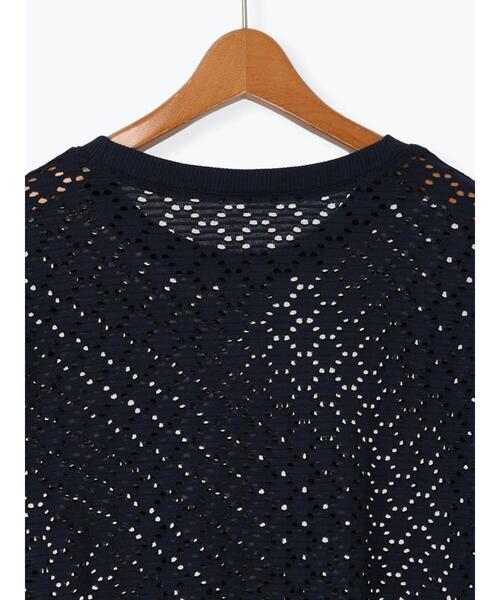 Lugnoncure（ルノンキュール）の「カットレースハーフスリーブトップス（その他トップス・レディース・オフホワイト/ネイビー/ブラック・F）」の20枚目の写真
