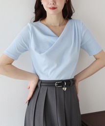BLUEEAST | ドレープネックリブTシャツ(Tシャツ/カットソー)