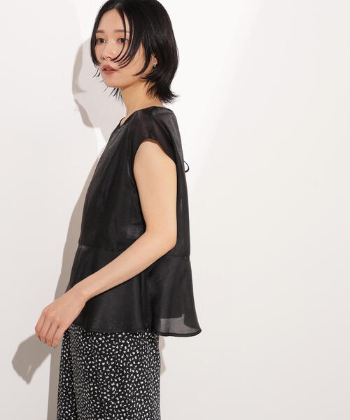 N.（N. Natural Beauty Basic）（エヌエヌナチュラルビューティーベーシック）の「バックリボンシアーブラウス（シャツ/ブラウス・レディース・ピンク/イエロー/ブラック・MEDIUM）」の22枚目の写真