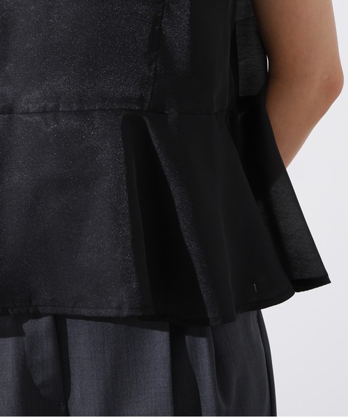 N.（N. Natural Beauty Basic）（エヌエヌナチュラルビューティーベーシック）の「バックリボンシアーブラウス（シャツ/ブラウス・レディース・ピンク/イエロー/ブラック・MEDIUM）」の11枚目の写真