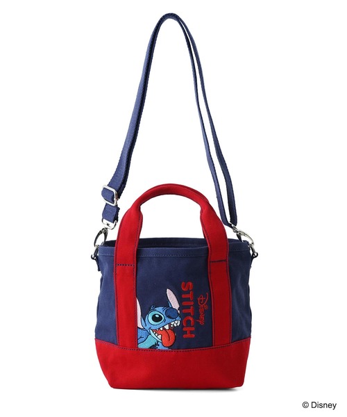 Disney（ディズニー）の「MILKFED./STITCH/TOTE（ショルダーバッグ・レディース・ネイビー/パープル・ONE SIZE）」の17枚目の写真