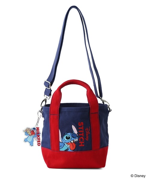 Disney（ディズニー）の「MILKFED./STITCH/TOTE（ショルダーバッグ・レディース・ネイビー/パープル・ONE SIZE）」の19枚目の写真