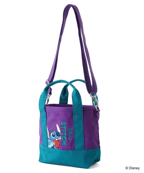 Disney（ディズニー）の「MILKFED./STITCH/TOTE（ショルダーバッグ・レディース・ネイビー/パープル・ONE SIZE）」の10枚目の写真