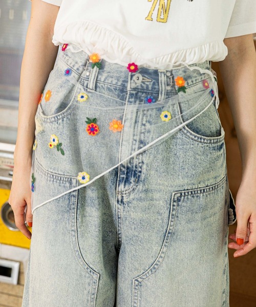 niko and...(ニコアンド)の「オリジナルチュールバブーシュカ(その他ヘアアクセサリー・レディース・オフホワイト/ブラック・0)」の2枚目の写真