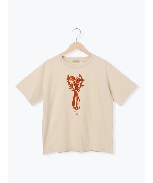 Samansa Mos2（サマンサ モスモス）の「花瓶柄コード刺繍Tシャツ（Tシャツ/カットソー・レディース・ブラック/ベージュ/オフホワイト・F）」の18枚目の写真