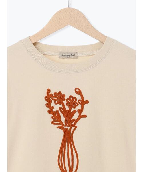 Samansa Mos2（サマンサ モスモス）の「花瓶柄コード刺繍Tシャツ（Tシャツ/カットソー・レディース・ブラック/ベージュ/オフホワイト・F）」の20枚目の写真