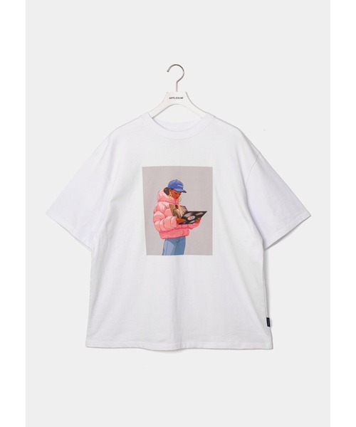 APPLEBUM（アップルバム）の「“Diggin’” T-shirt（Tシャツ/カットソー・メンズ・ホワイト/ブラック・MEDIUM/LARGE/X-LARGE/XX-LARGE）」の2枚目の写真