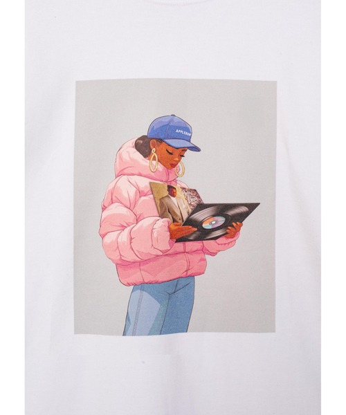 APPLEBUM（アップルバム）の「“Diggin’” T-shirt（Tシャツ/カットソー・メンズ・ホワイト/ブラック・MEDIUM/LARGE/X-LARGE/XX-LARGE）」の3枚目の写真