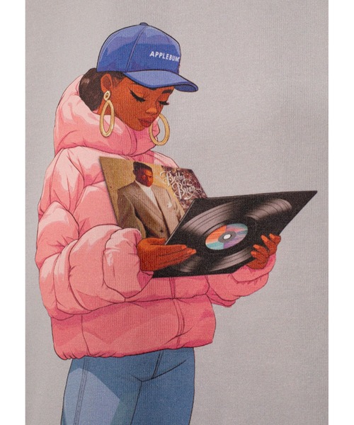 APPLEBUM（アップルバム）の「“Diggin’” T-shirt（Tシャツ/カットソー・メンズ・ホワイト/ブラック・MEDIUM/LARGE/X-LARGE/XX-LARGE）」の4枚目の写真