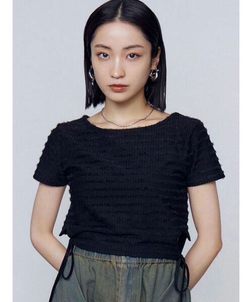 EMODA 新作　Tシャツ セール】ジャージオーバーボックストップ（Tシャツ/カットソー