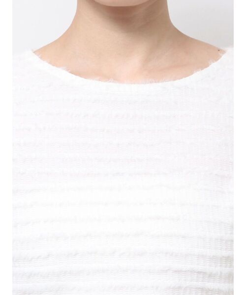 EMODA（エモダ）の「サイドハートオープントップス（Tシャツ/カットソー・レディース・ブルー/ホワイト/ブラック・FREE）」の14枚目の写真