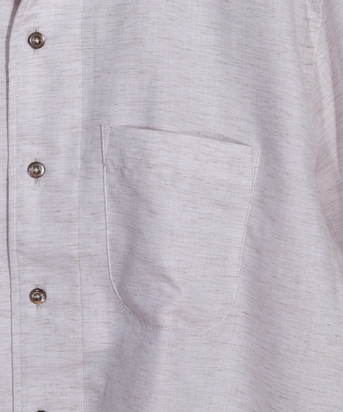 MEN'S BIGI（メンズビギ）の「ヘリンボーンワンピースカラーハーフスリーブシャツ（シャツ/ブラウス・メンズ・ベージュ/ネイビー/ホワイト/グリーン・01/02/03/04）」の10枚目の写真