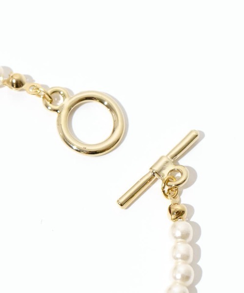 flower(フラワー)の「ポイントハートブレスレット(ブレスレット・レディース・ホワイト・FREE)」の4枚目の写真