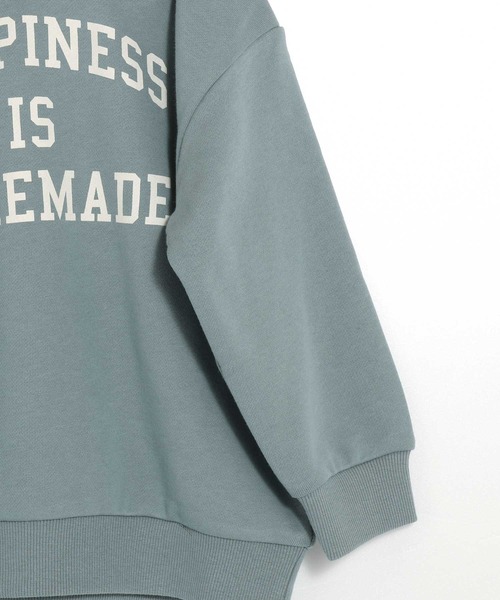 MAKE YOUR DAY（メイクユアデイ）の「HOMEMADEロゴファミリー裏毛トレーナー■80～140cm（スウェット・キッズ・ミント/ライトグレー/ブラック・110/100/140/130/80/120/90）」の15枚目の写真