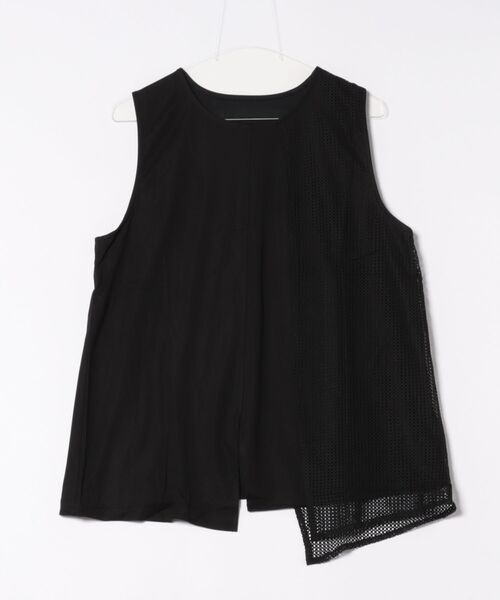 tシャツ メッシュ切替ノースリープルオーバー レディース メッシュ切替ノースリープルオーバー（Tシャツ/カットソー