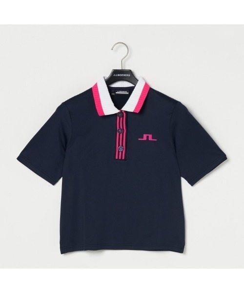 J.LINDEBERG ジャガードジャージ半袖ポロ J.LINDEBERG（J.LINDEBERG）（レディース）ゴルフウェア 速乾