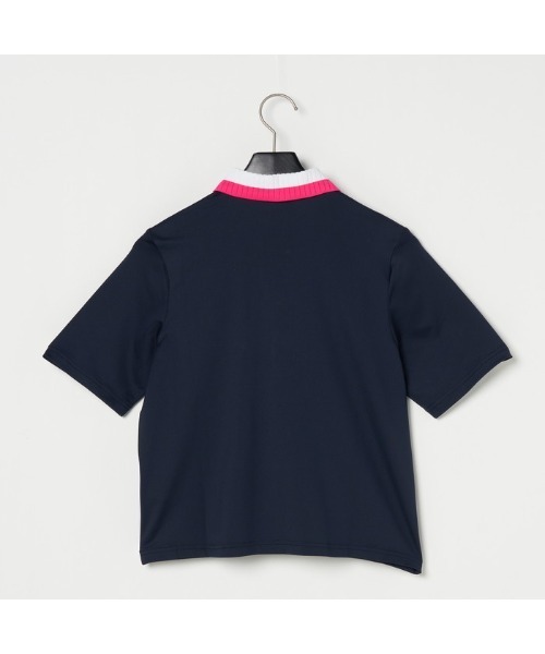 セール】【J.LINDEBERG/GOLF】ジャガードジャージ半袖ポロ（シャツ