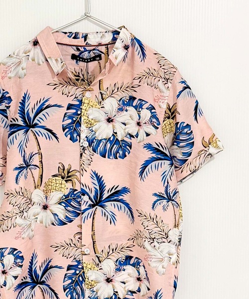 ZI-ON（ジーオン）の「アロハハーフシャツ（シャツ/ブラウス・キッズ・イエロー/グリーン系その他/ピンク/ホワイト/グリーン/サックスブルー/ブラック/ブラック系その他・110cm/120cm/130cm/140cm/150cm/160cm）」の8枚目の写真