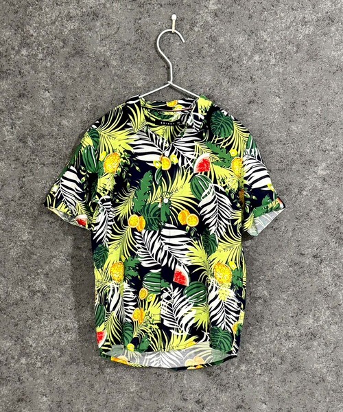 ZI-ON（ジーオン）の「アロハハーフシャツ（シャツ/ブラウス・キッズ・イエロー/グリーン系その他/ピンク/ホワイト/グリーン/サックスブルー/ブラック/ブラック系その他・110cm/120cm/130cm/140cm/150cm/160cm）」の11枚目の写真