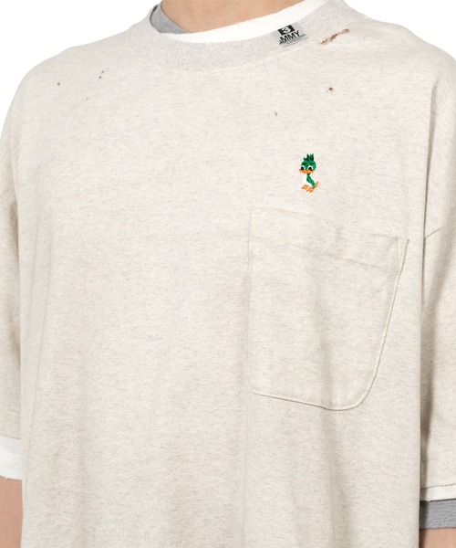 Maison MIHARA YASUHIRO（メゾンミハラヤスヒロ）の「Triple Layered T-shirt（Tシャツ/カットソー・メンズ・ホワイト/ブラック・48/46/44）」の8枚目の写真