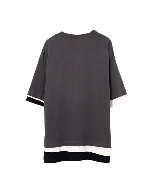 Maison MIHARA YASUHIRO（メゾンミハラヤスヒロ）の「Triple Layered T-shirt（Tシャツ/カットソー・メンズ・ホワイト/ブラック・48/46/44）」の11枚目の写真