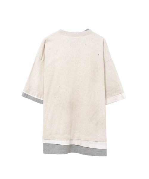 Maison MIHARA YASUHIRO（メゾンミハラヤスヒロ）の「Triple Layered T-shirt（Tシャツ/カットソー・メンズ・ホワイト/ブラック・48/46/44）」の3枚目の写真