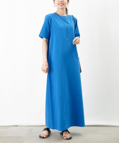 Lulu's 力ライラック カットアウト マキシ ドレス 送関込 セール】LC/LLL バックスリットIラインワンピース/カットマキシ