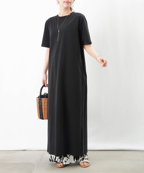 セール】LC/LLL バックスリットIラインワンピース/カットマキシ