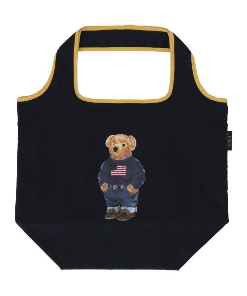 POLO RALPH LAUREN(ポロ ラルフ ローレン)の「折りたたみバッグ(エコバッグ/サブバッグ・レディース・ネイビー・FREE)」の1枚目の写真