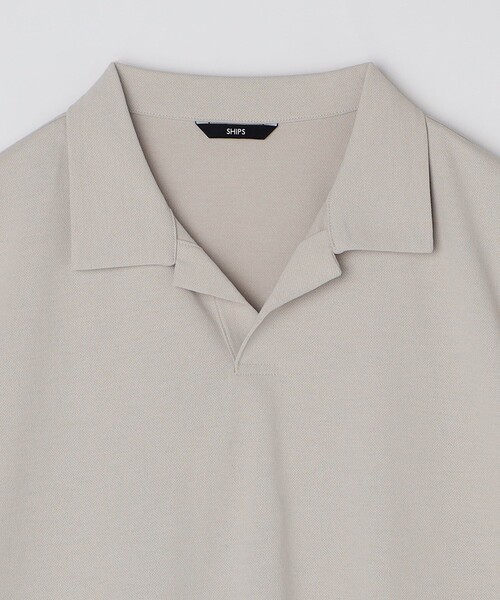 SHIPS（シップス）の「SHIPS:〈遮熱/接触冷感/吸水速乾/紫外線カット〉カノコ スキッパー ポロシャツ（ポロシャツ・メンズ・ブルー/ライトグレー/ネイビー・SMALL/MEDIUM/LARGE）」の7枚目の写真