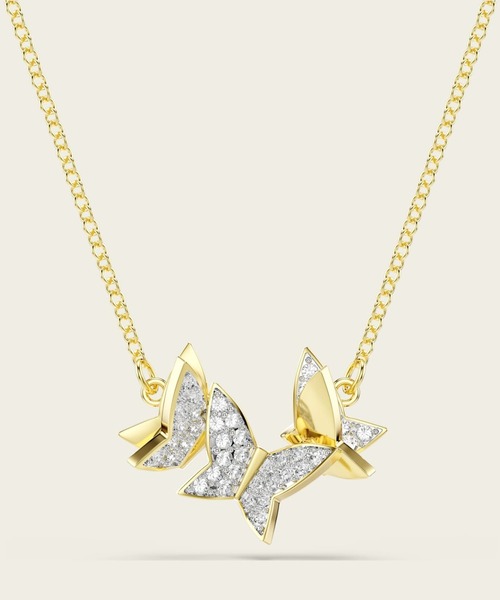 公式】【スワロフスキー】Idyllia Lilia ネックレス, チョウ